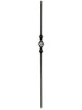 Iron Baluster 9077 - 1/2" Square - Single Basket w/ Knuckles