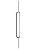 Iron Baluster 9088XL - 1/2" Square - 24" Oval