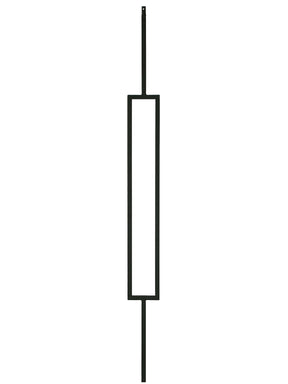 Iron Baluster T81 - 1/2" Square - Contemporary Single Rectangle