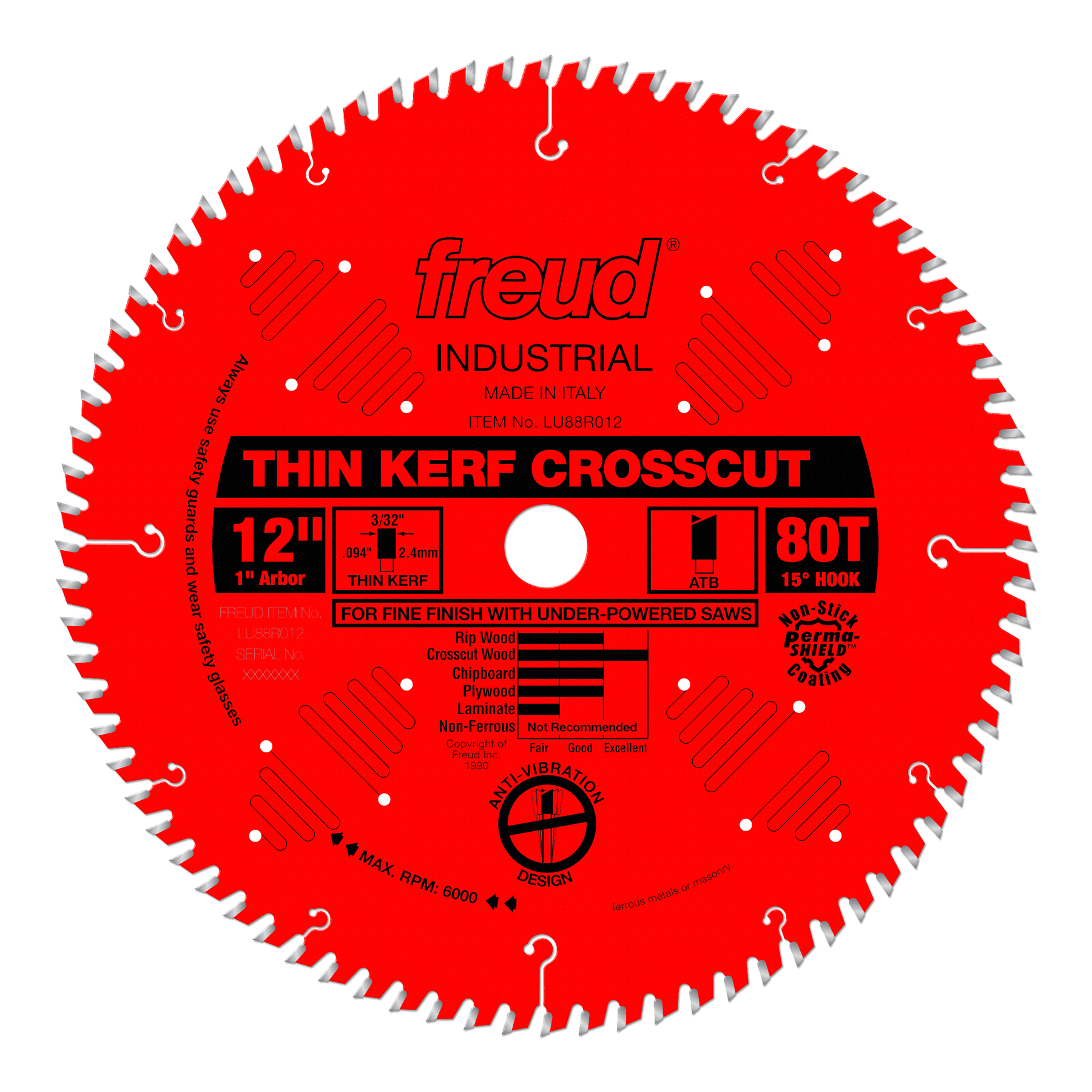 Freud Fine Finish Crosscutting (Thin Kerf) Saw Blades