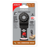 Diablo Starlock Bi-Metal Oscillating Blades for Nail-Embedded Wood