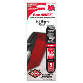 Diablo 1/3 Sheet (9 in. x 3-2/3 in.) SandNET™ Universal Reusable Sanding Sheet