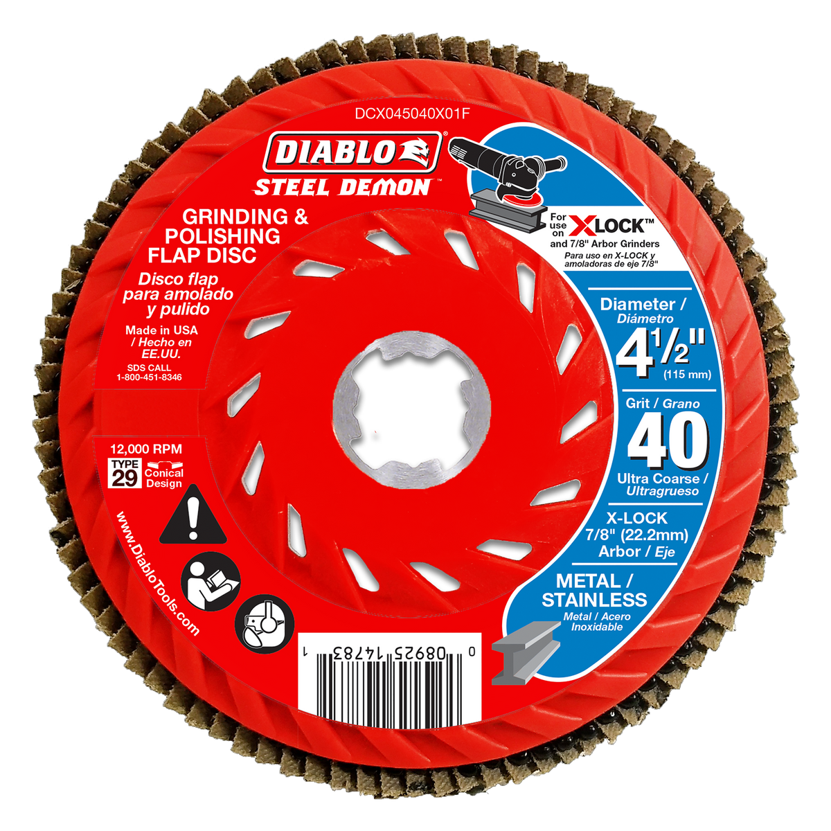 Diablo Flap Disc for X-Lock and All Grinders