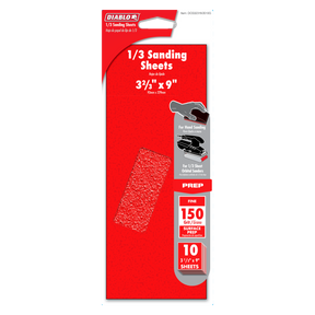 Diablo 1/3 Sheet (9 in. x 3-2/3 in.) Sanding Sheet
