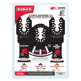 Diablo Universal Fit Bi-Metal Oscillating Blade Set