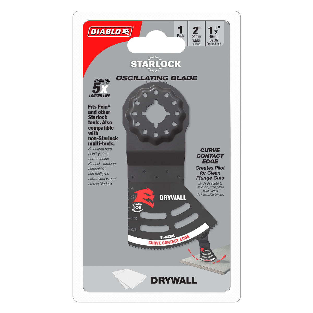 Diablo Bi-Metal Oscillating Blade for Drywall