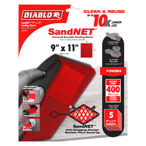 Diablo 9 in. x 11 in. SandNET™ Universal Reusable Sanding Sheet