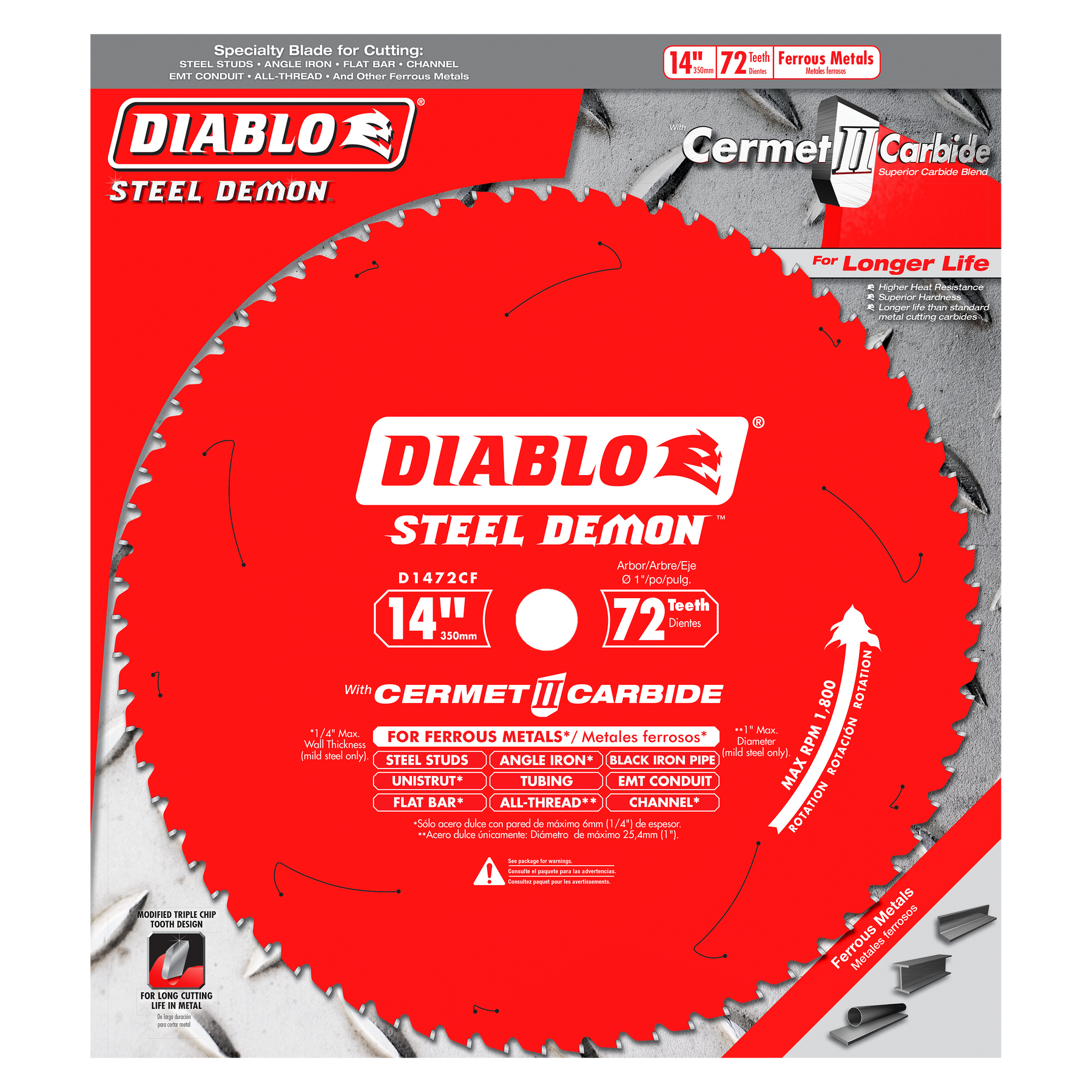 Diablo Steel Demon Carbide-Tipped Saw Blade for Medium Metal