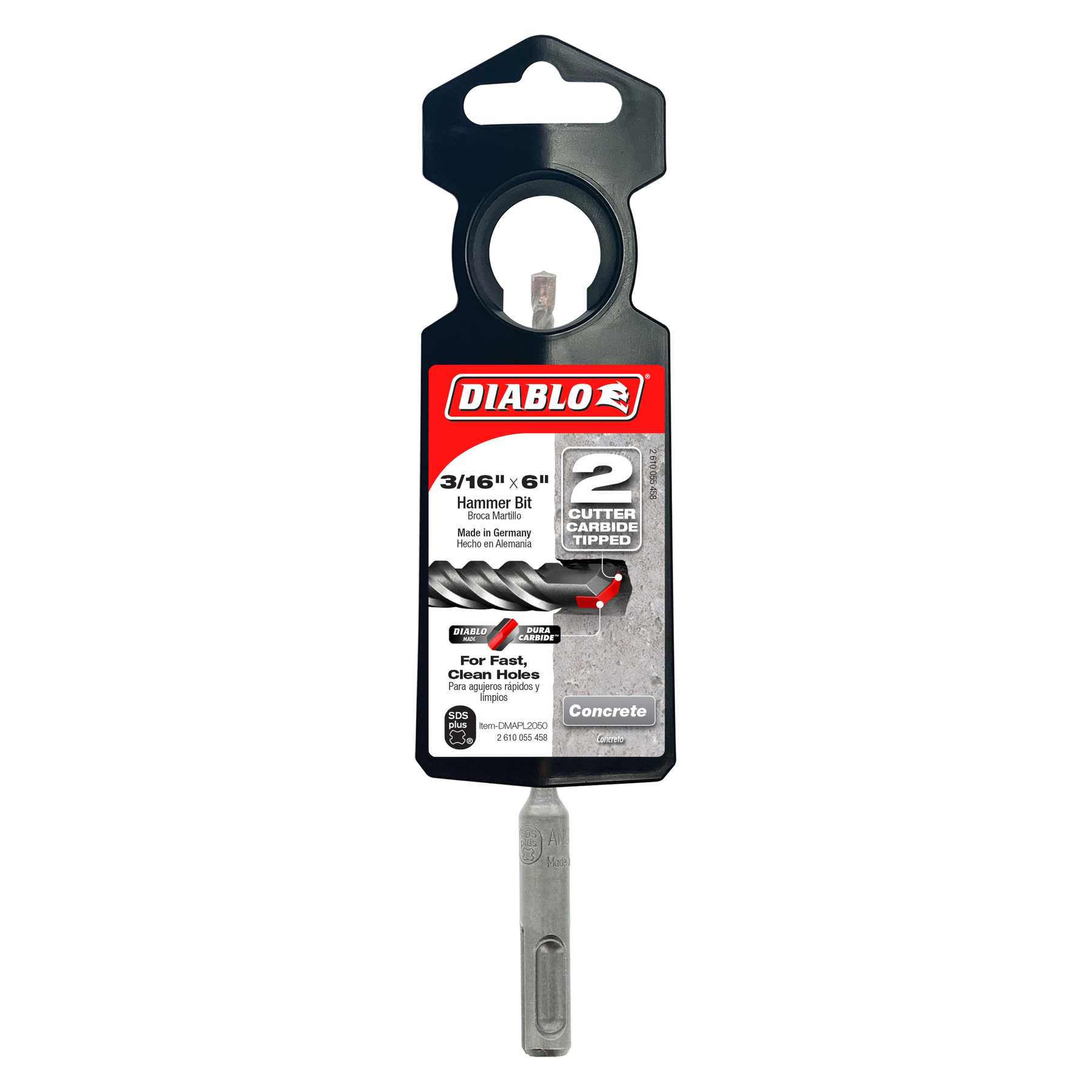 Diablo SDS-Plus 2-Cutter Hammer Bit