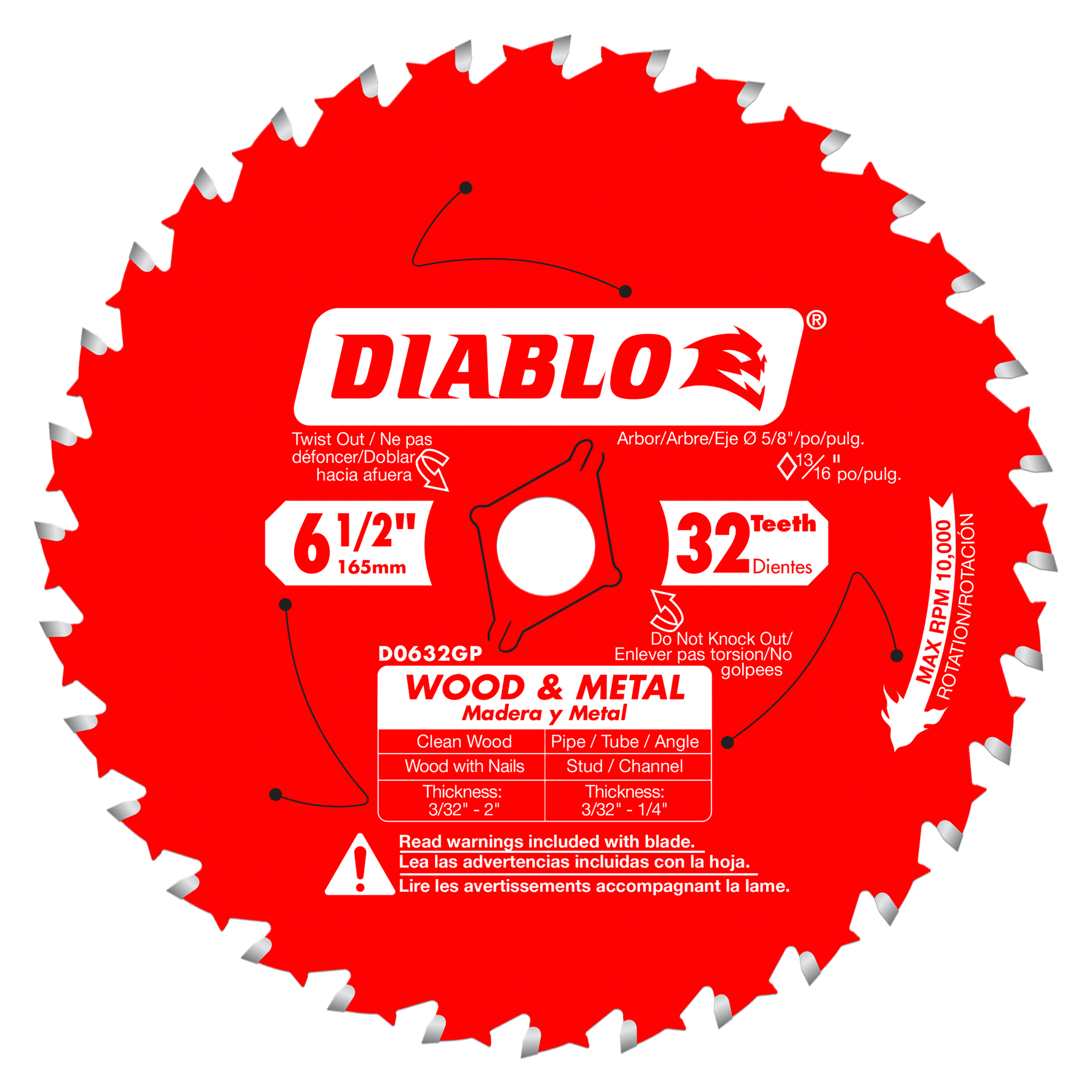 Diablo Wood & Metal Carbide Saw Blade