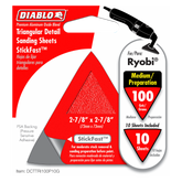 Diablo Triangle StickFast™ - 2-7/8 in. x 2-7/8 in. Detail Sanding Sheets