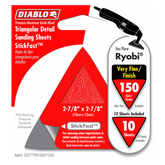 Diablo Triangle StickFast™ - 2-7/8 in. x 2-7/8 in. Detail Sanding Sheets