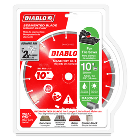 Diablo Diamond Segmented Cut-Off Discs for Masonry