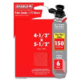 Diablo 4-1/2 in. x 5-1/2 in. Palm Sander 1/4 Sheet