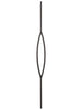 Iron Baluster 9093 - 1/2" Square - Pointed Oval