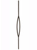 Mega Iron Baluster 9993 - 3/4" Square - Pointed Oval