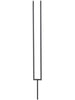 Iron Baluster 9096 - 1/2" Square - Split Rectangle