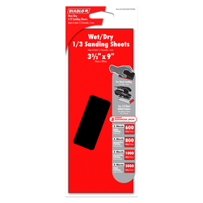 Diablo Wet/Dry 1/3 Sheet (3-2/3 in x 9 in.) Sanding Sheet