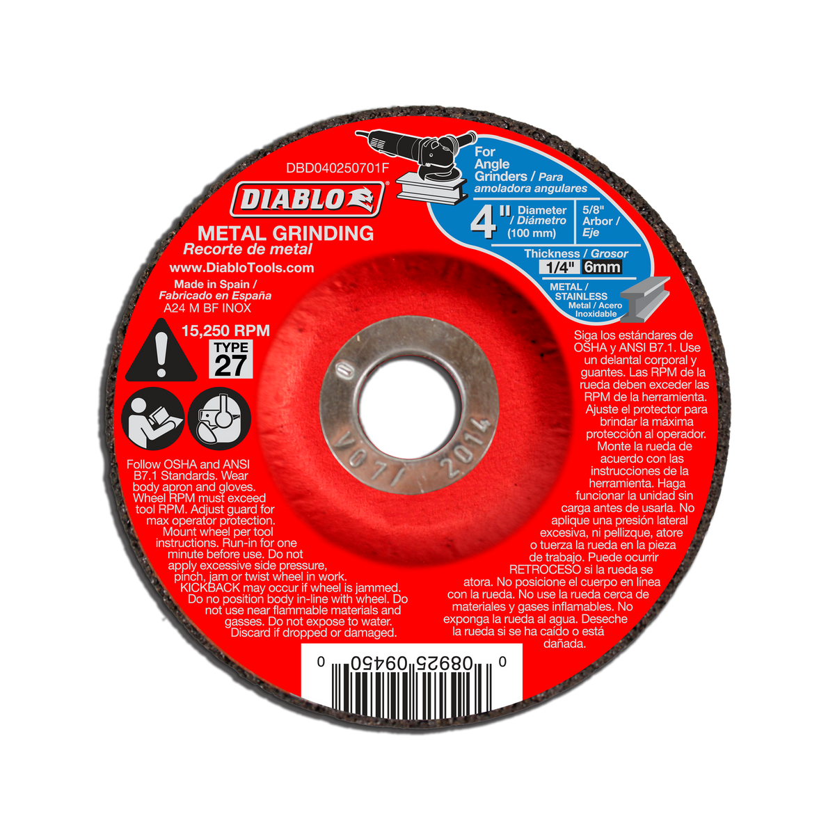 Diablo Metal Grinding Disc