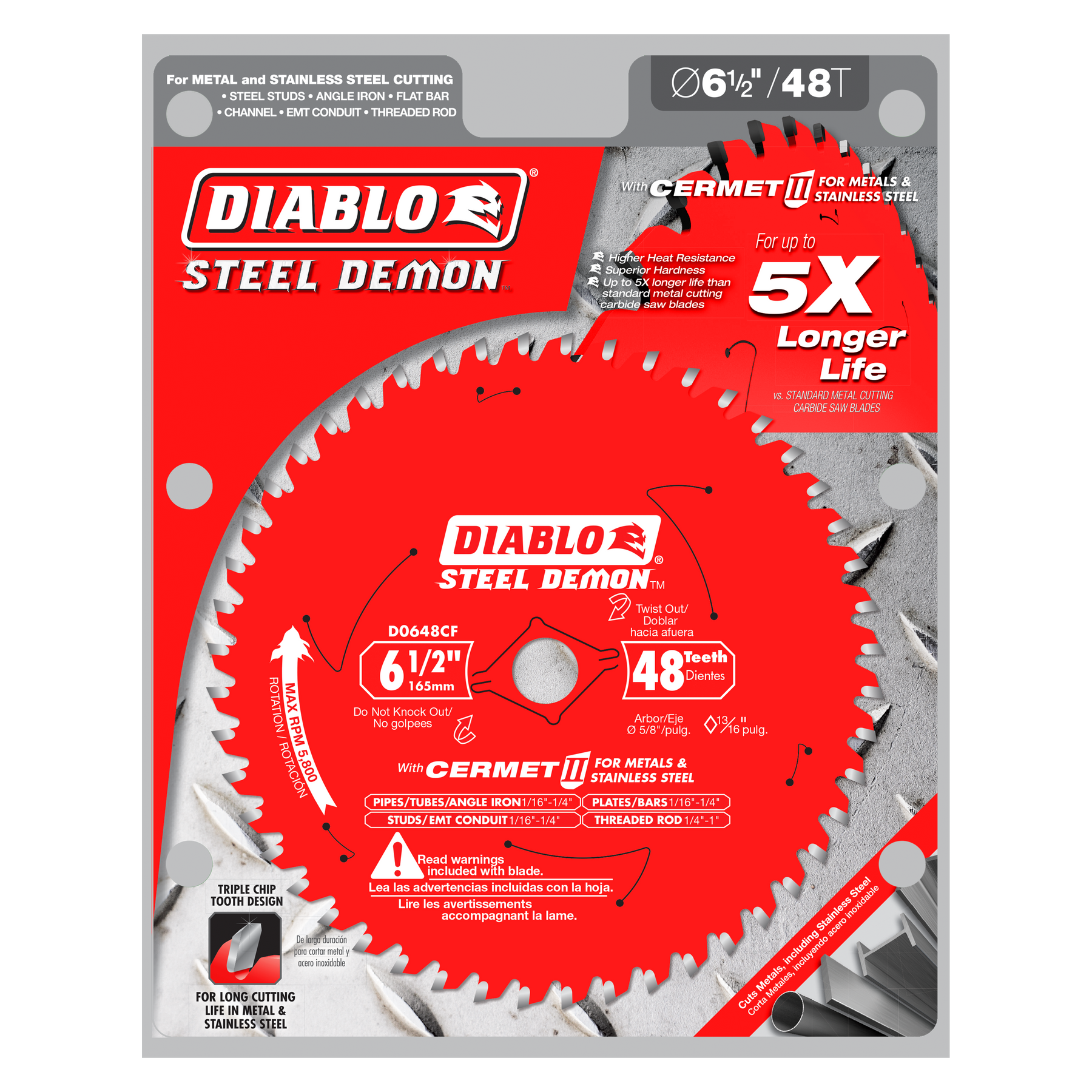 Diablo Steel Demon Carbide-Tipped Saw Blade for Medium Metal