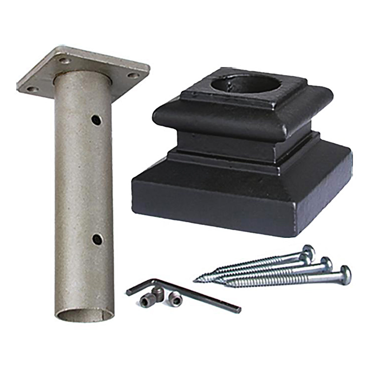 Iron Newel Mounting Kit TNR900 - Round 1-3/16"