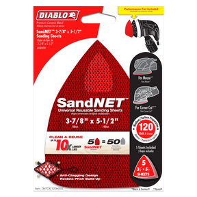 Diablo 3-7/8 in. x 5-1/2 in. CAT/Mouse SandNET™ Reusable Sanding Sheets