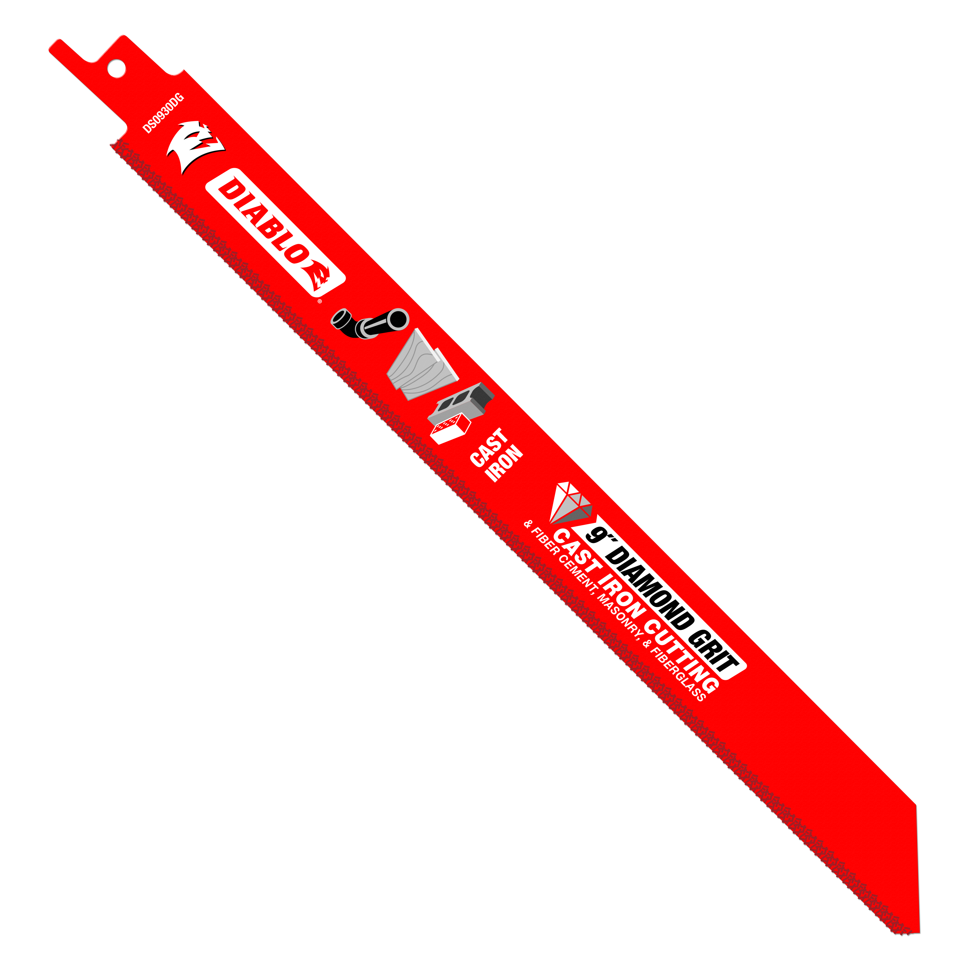 Diablo Diamond Grit Recip Blade for Cast Iron, Fiber Cement, Masonry, JMP Wood