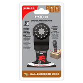Diablo Starlock Bi-Metal Oscillating Blades for Nail-Embedded Wood