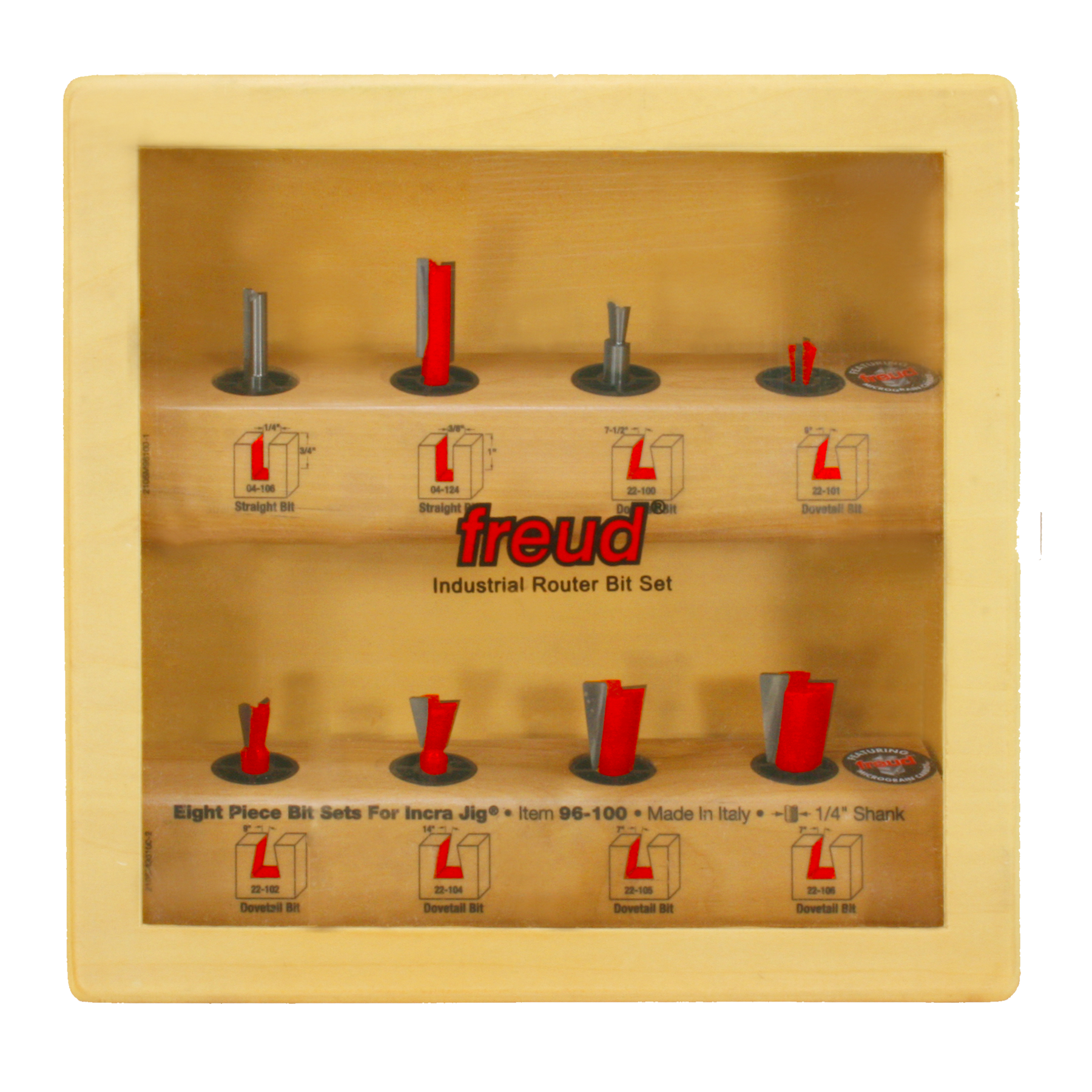 Freud Box Joint Sets for Incra Jig Router Bits