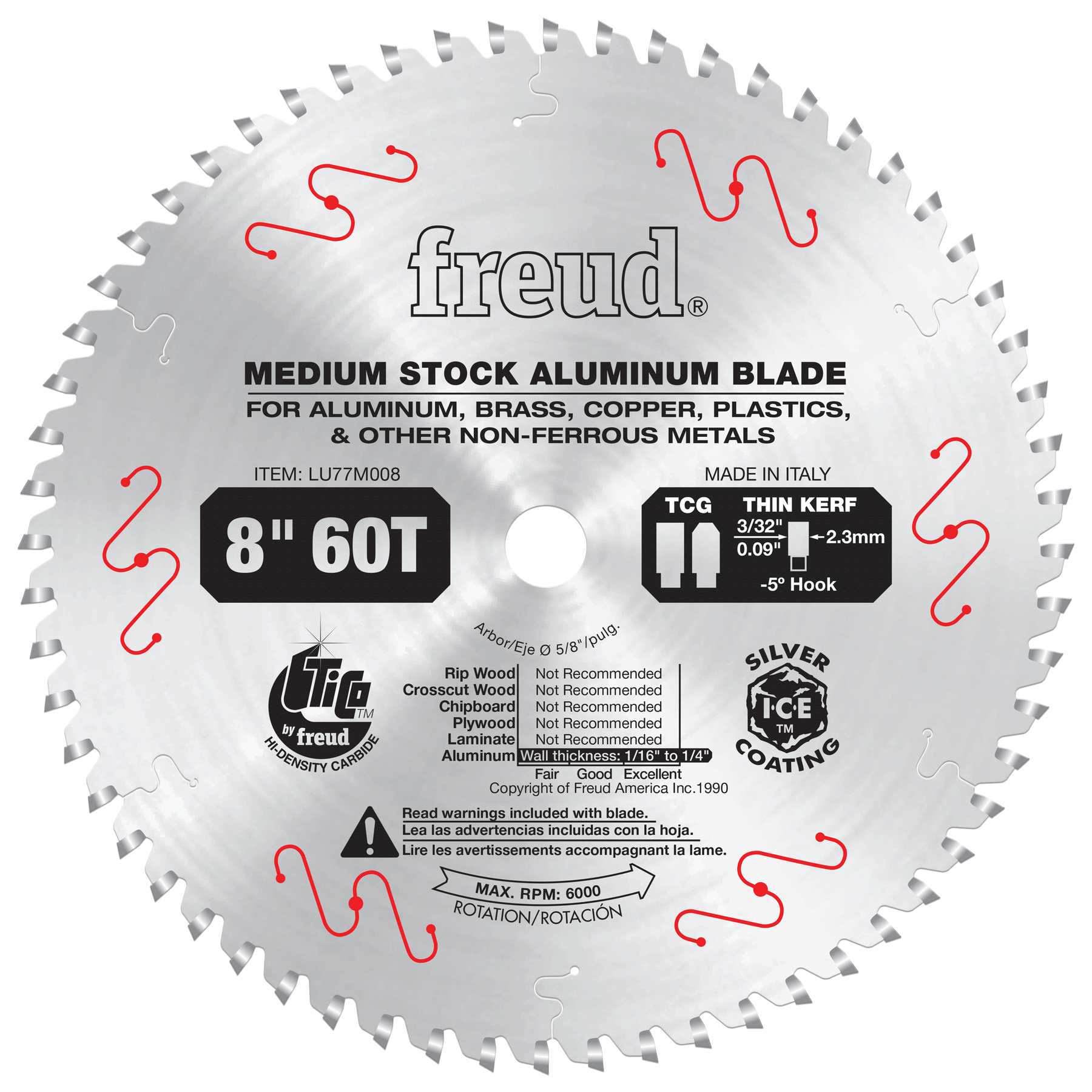 Freud Aluminum & Non-Ferrous (Medium) Saw Blades