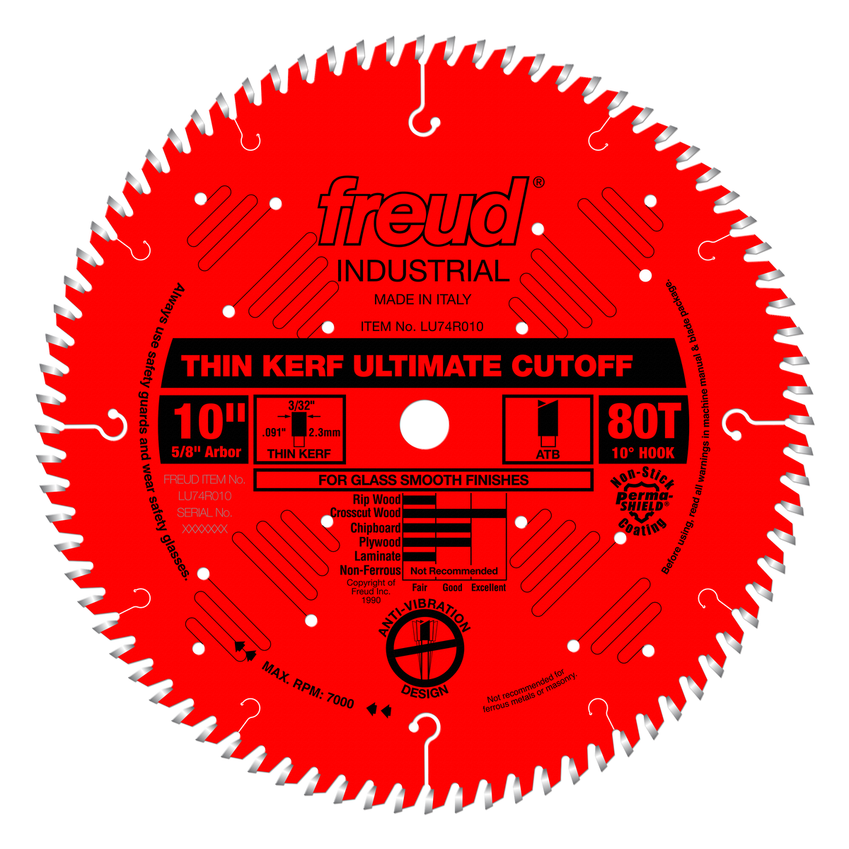 Freud Ultimate Cut-Off  (Thin Kerf) Saw Blades