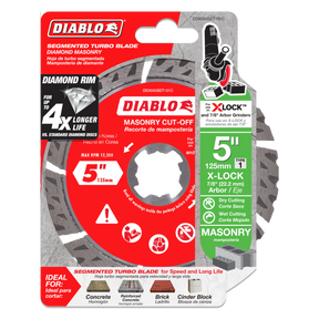 Diablo Diamond Segmented Turbo Masonry Cut-Off with X-LOCK arbor