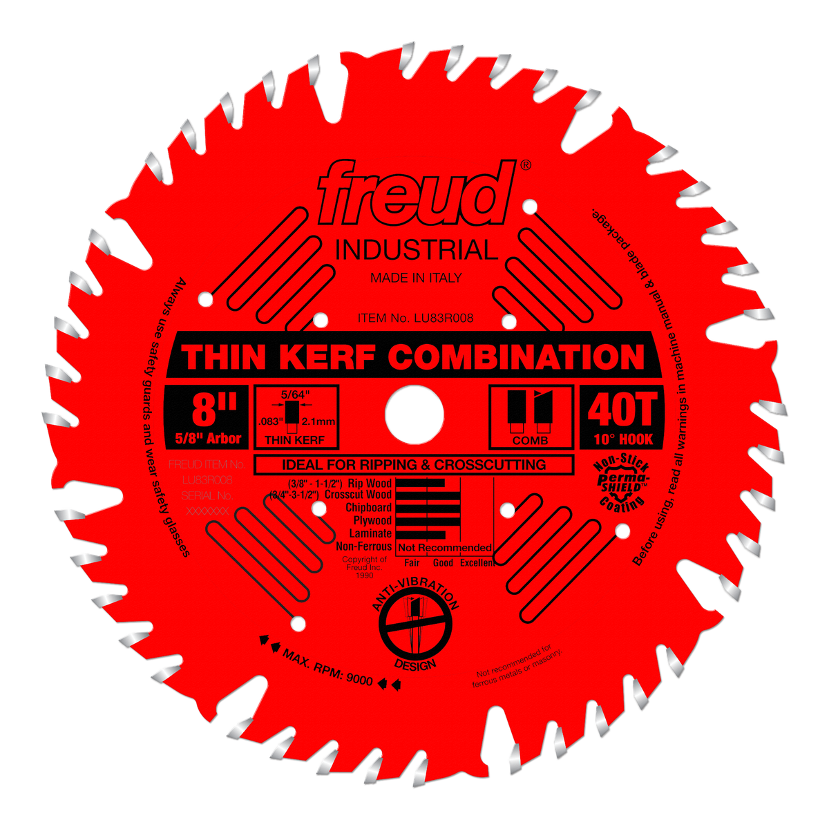 Freud Combination (Thin Kerf) Saw Blades