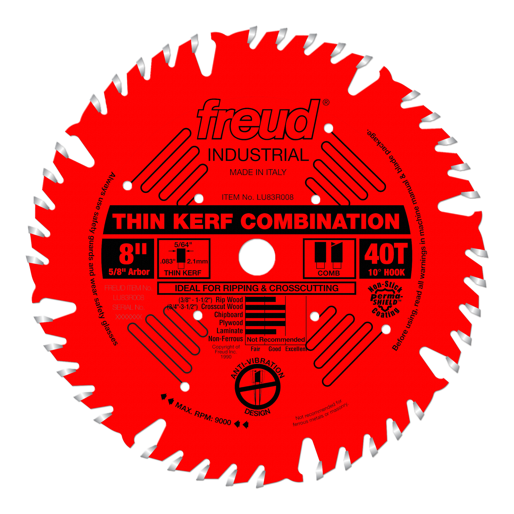 Freud Combination (Thin Kerf) Saw Blades