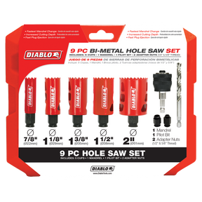 Diablo Bi-Metal Hole Saw Set