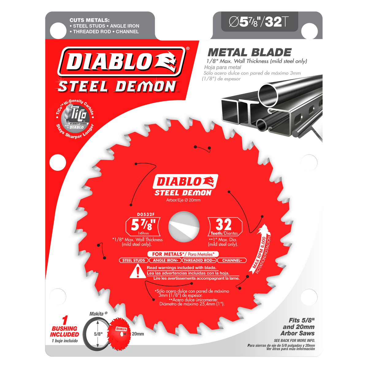 Diablo Steel Demon Carbide-Tipped Saw Blade for Medium Metal