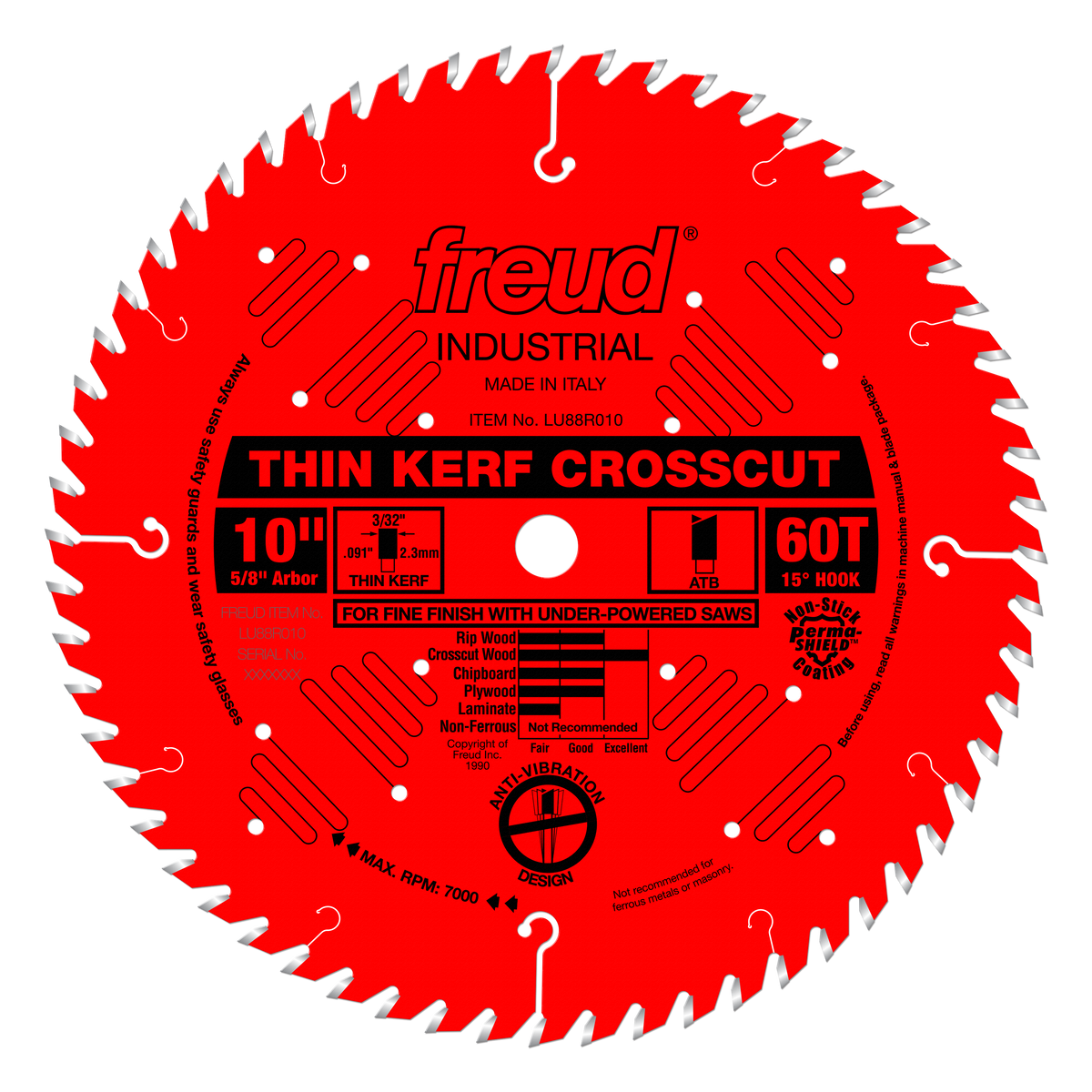 Freud Fine Finish Crosscutting (Thin Kerf) Saw Blades