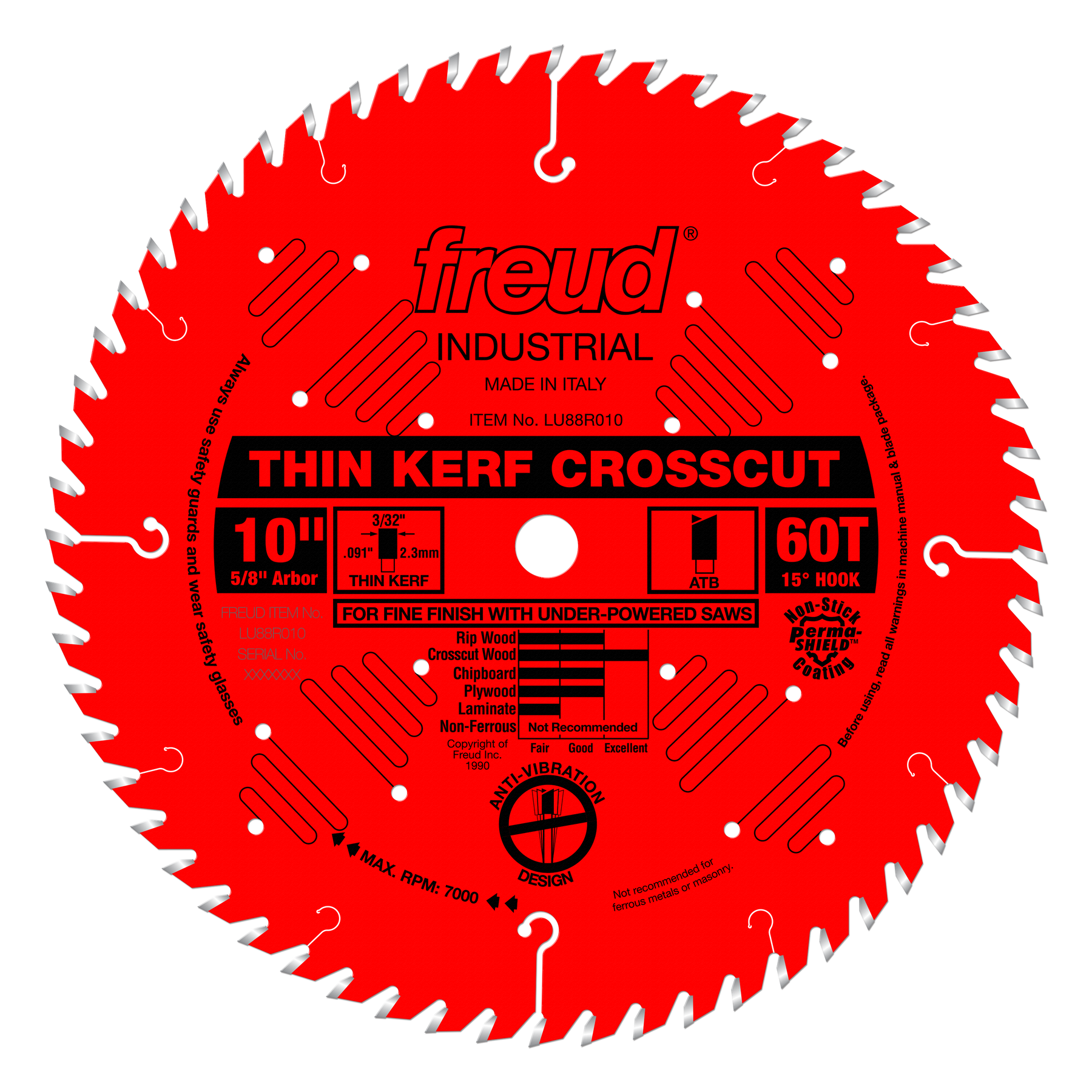 Freud Fine Finish Crosscutting (Thin Kerf) Saw Blades