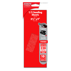 Diablo 1/3 Sheet (9 in. x 3-2/3 in.) Sanding Sheet