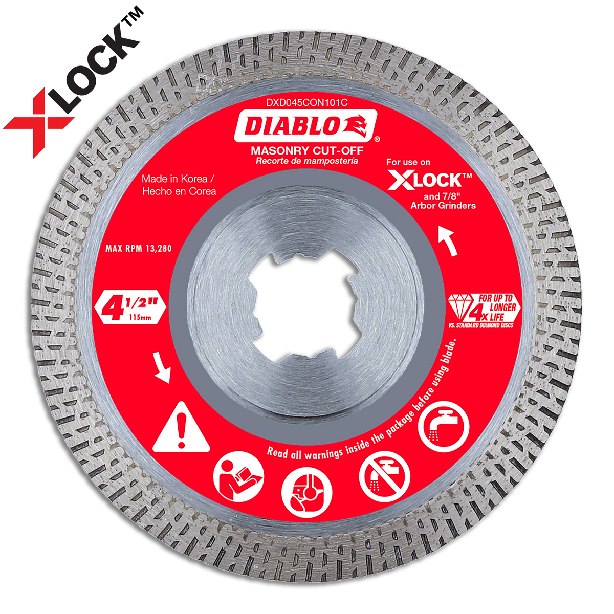 Diablo Diamond Continuous Rim Cut-Off Discs for Masonry