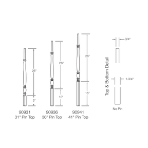 Bordeaux 909 Baluster