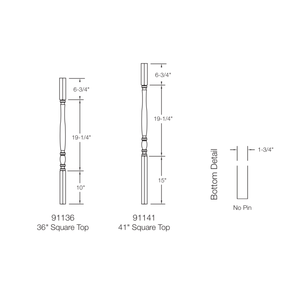 Bordeaux 911 Baluster