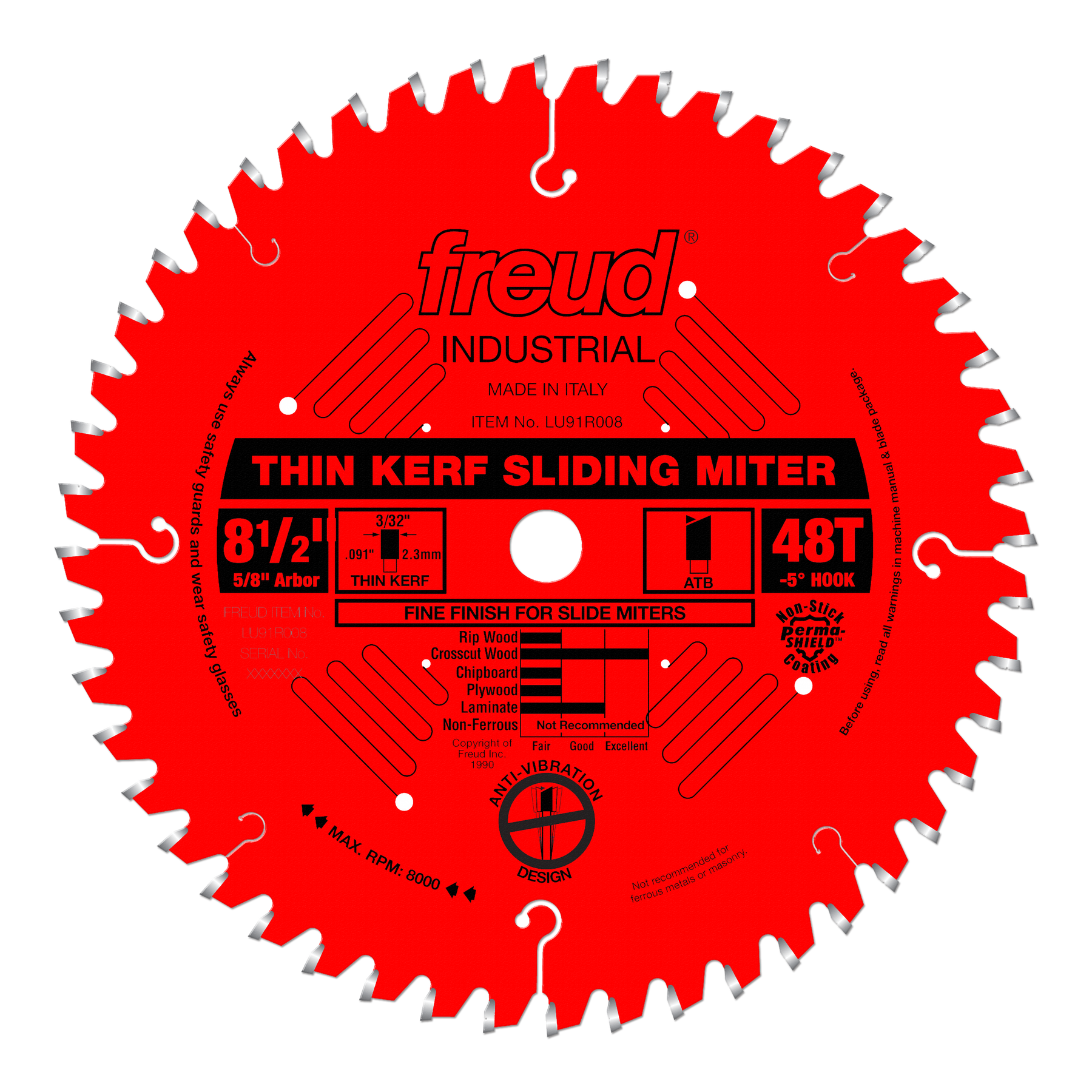 Freud Sliding Compound Saw (Thin Kerf) Saw Blades