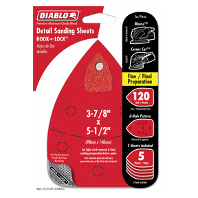 Diablo 3-7/8 in. x 5-1/2 in. CAT/Mouse Hook & Lock™ Detail Sanding Sheets