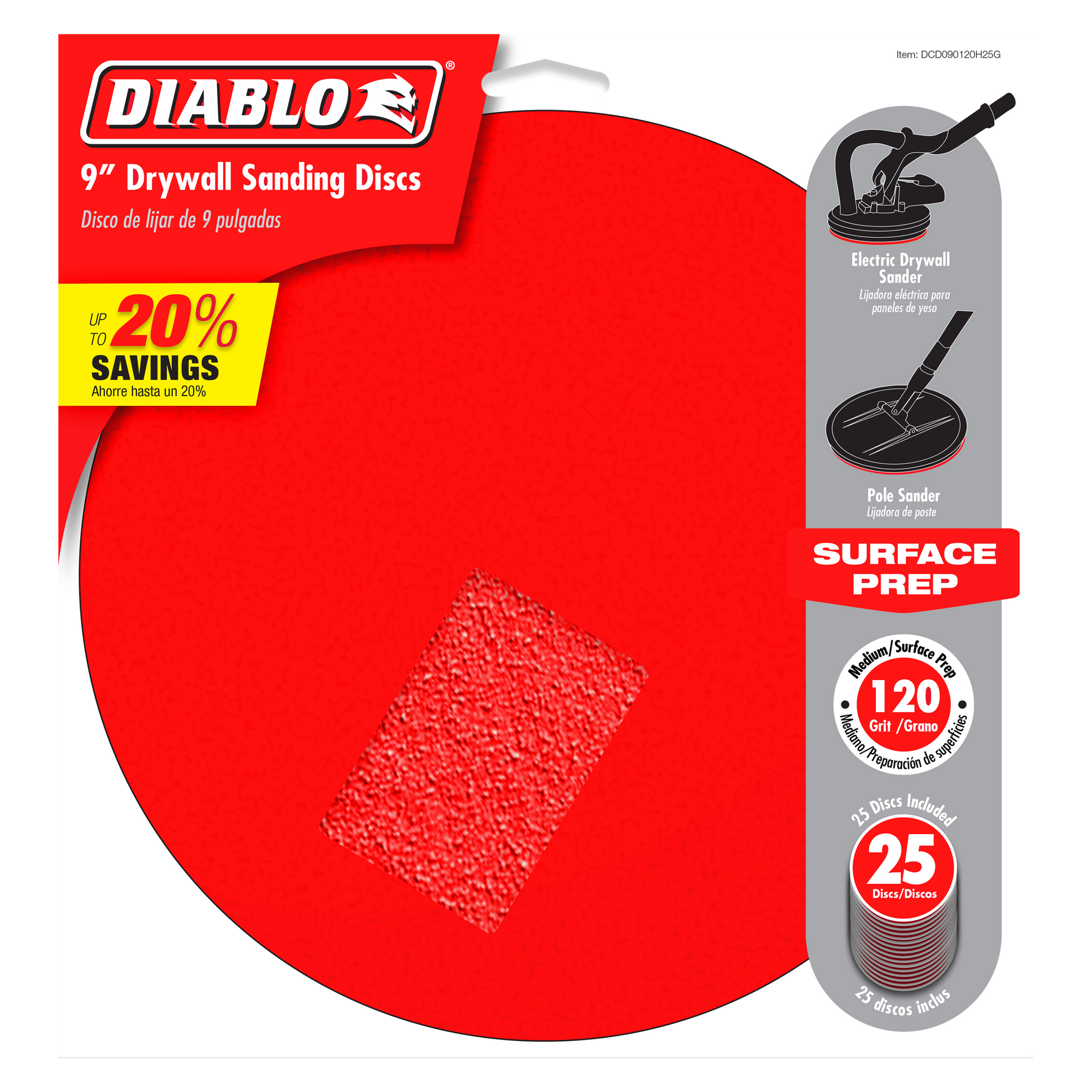 Diablo 9 in. Drywall ROS Hook & Lock™ Discs