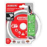Diablo Diamond Continuous Rim Cut-Off Discs for Masonry