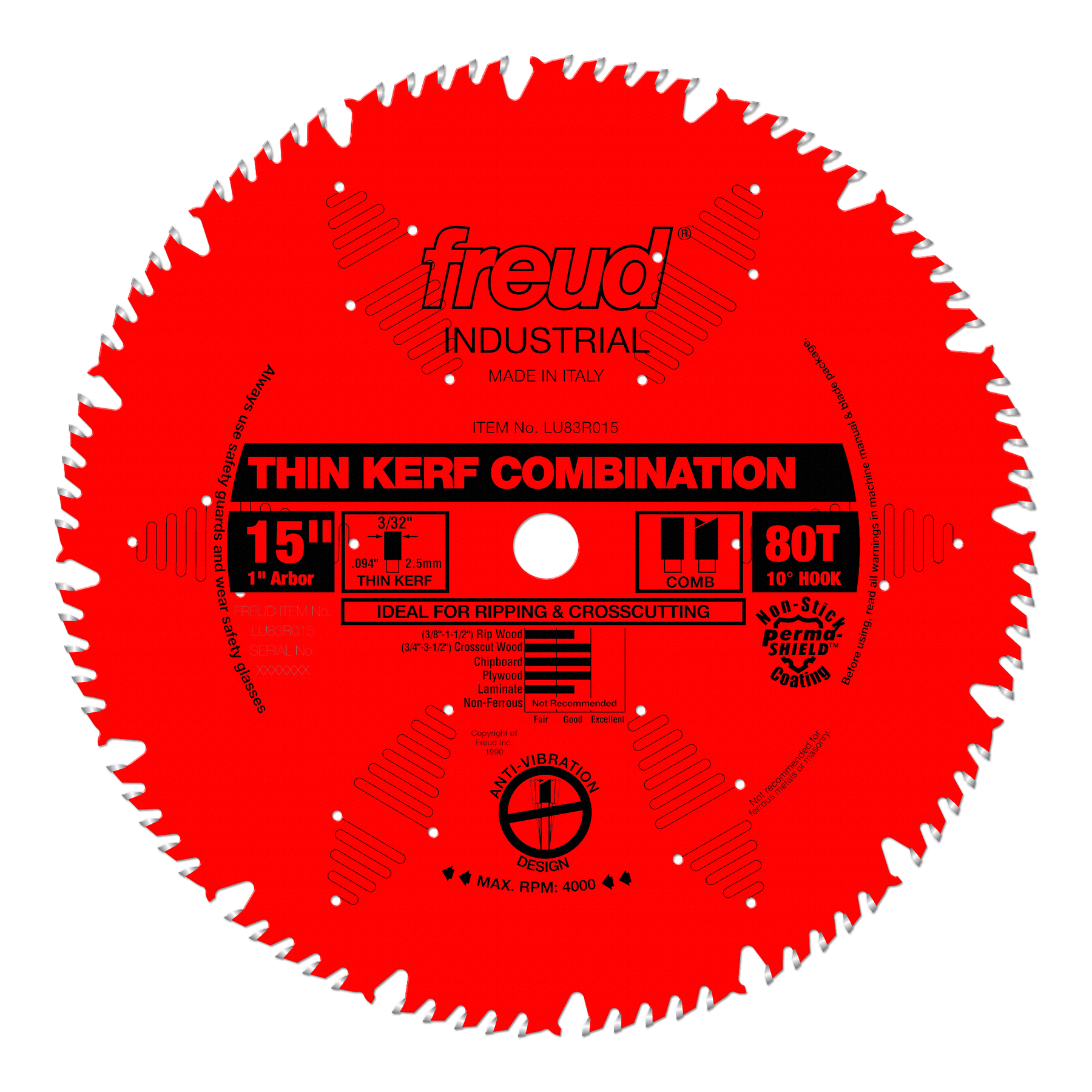 Freud Combination (Thin Kerf) Saw Blades