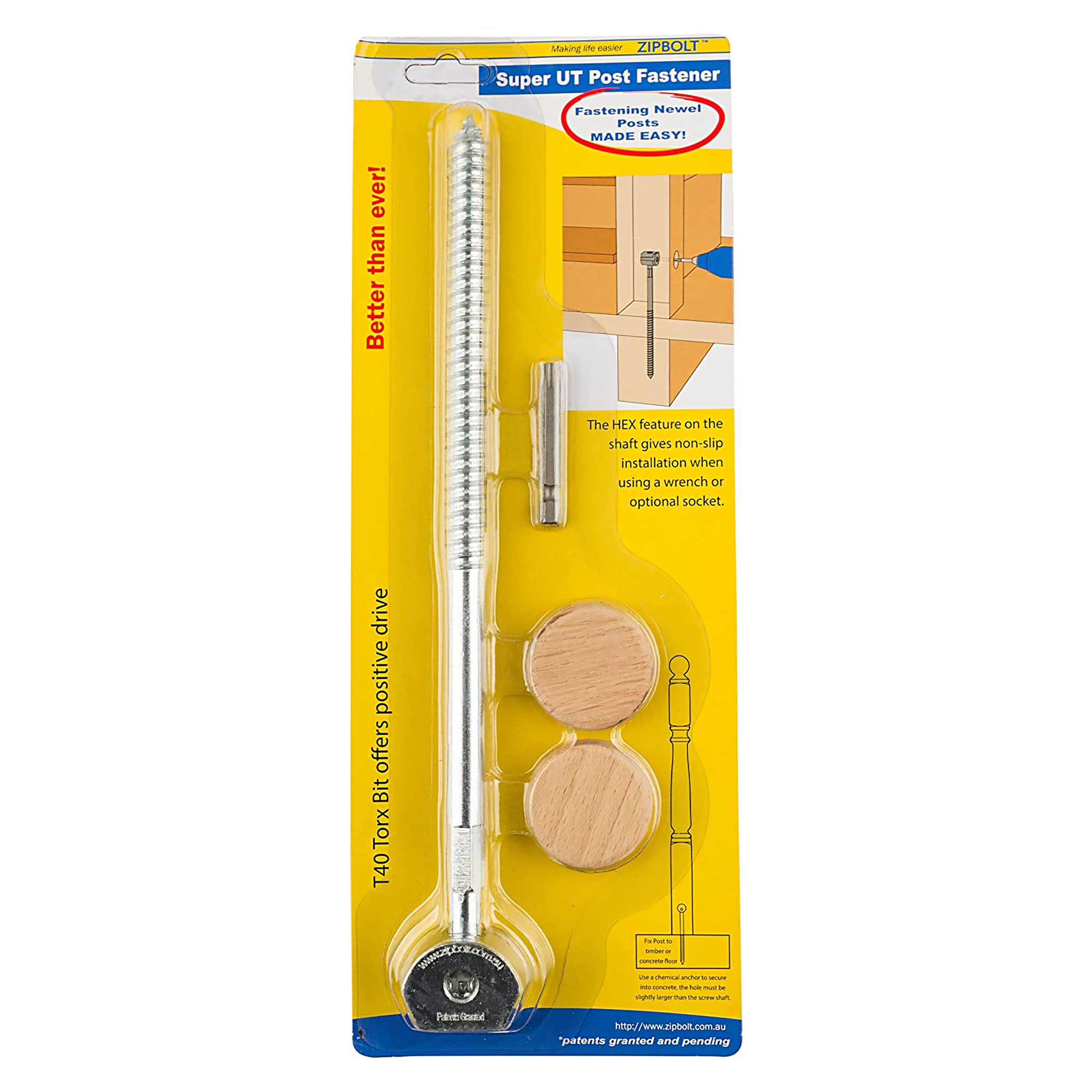 Zipbolt Super UT Post Fastener JMP Wood