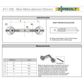 Zipbolt UT Mini Mitre 11.700