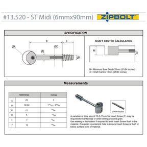 Zipbolt UT ST Midi 13.520